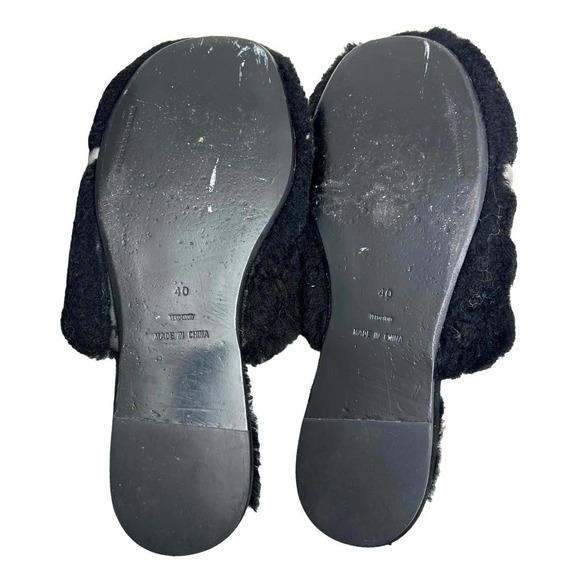 Alexander Wang Amelia Shearling Fur Slides 10 - Picture 6 of 9